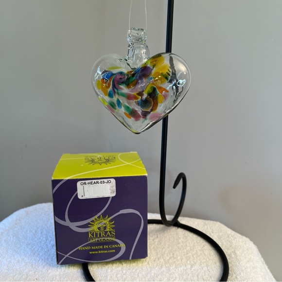 Kitras Art Glass Heart of Joy NIB - Picture 5 of 7